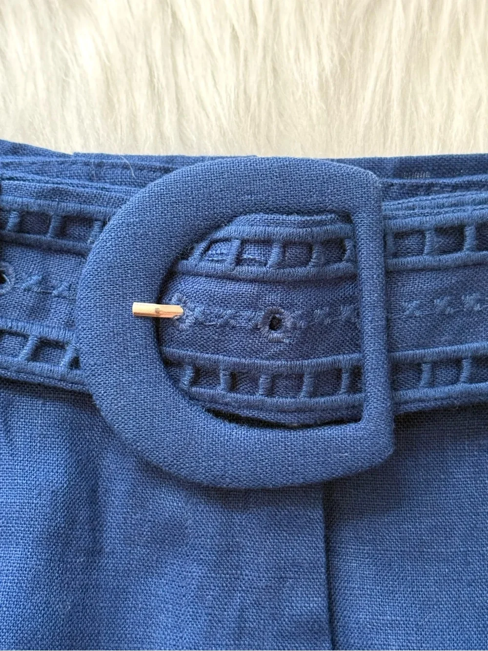 FARM Rio Richelieu Navy Blue Linen Shorts, NWT 🇧🇷 - Picture 10 of 15